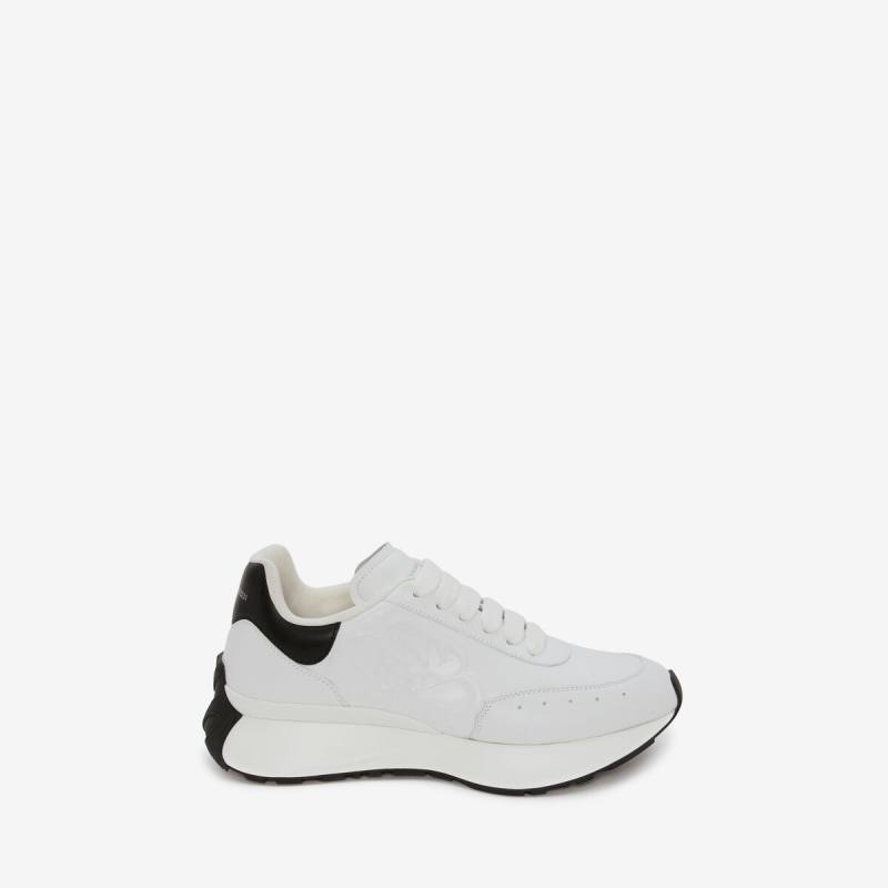 Alexander McQueen Women's White Sprint Runner - 9.5 (Lambskin)